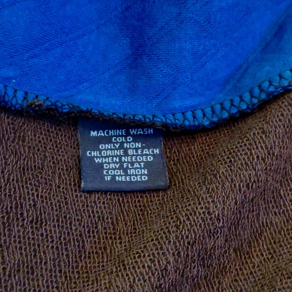 +SZ NWT LS Black/Blue Quilted Front Top SZ 2X By Westbound Woman - Picture 7 of 8